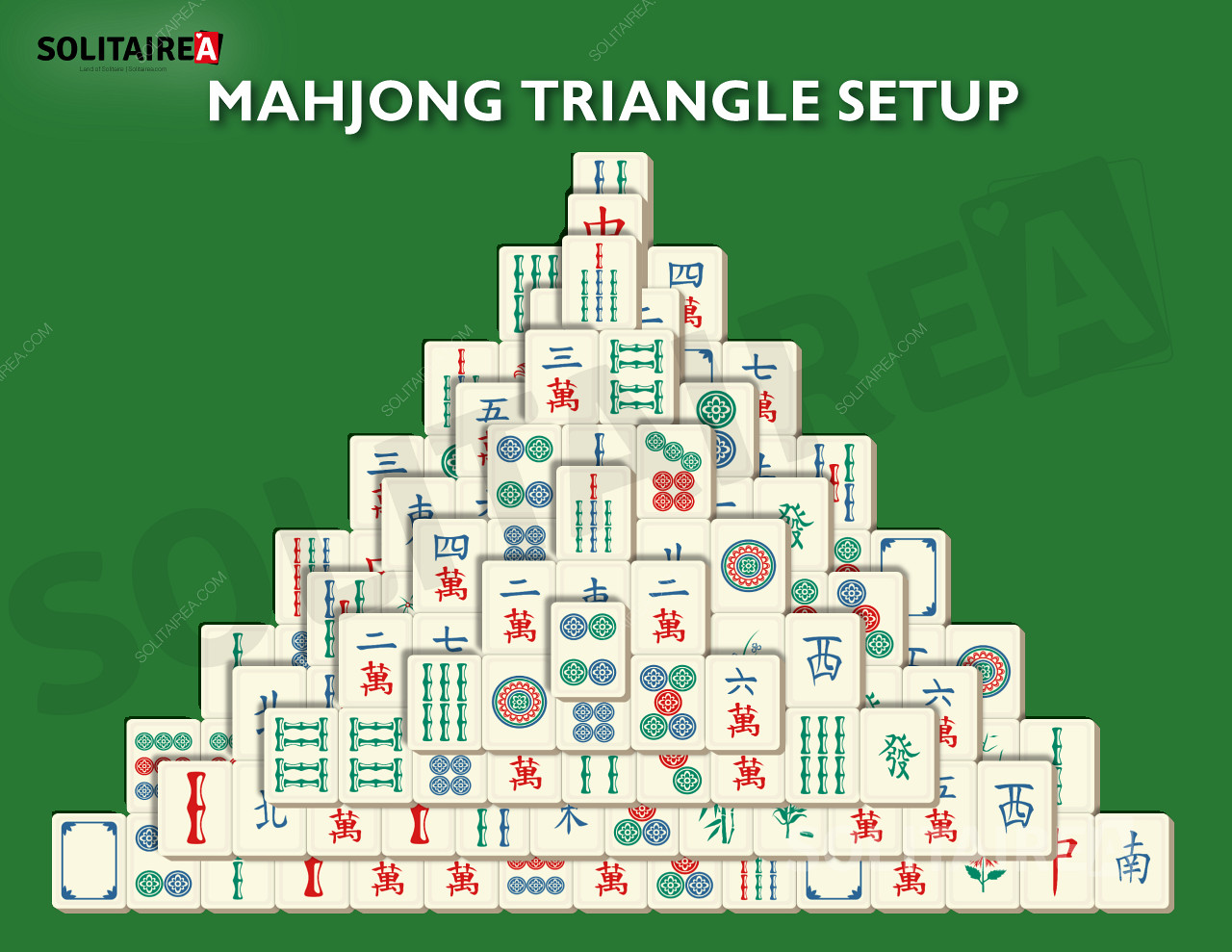 Mahjong Triangle - La disposition triangulaire