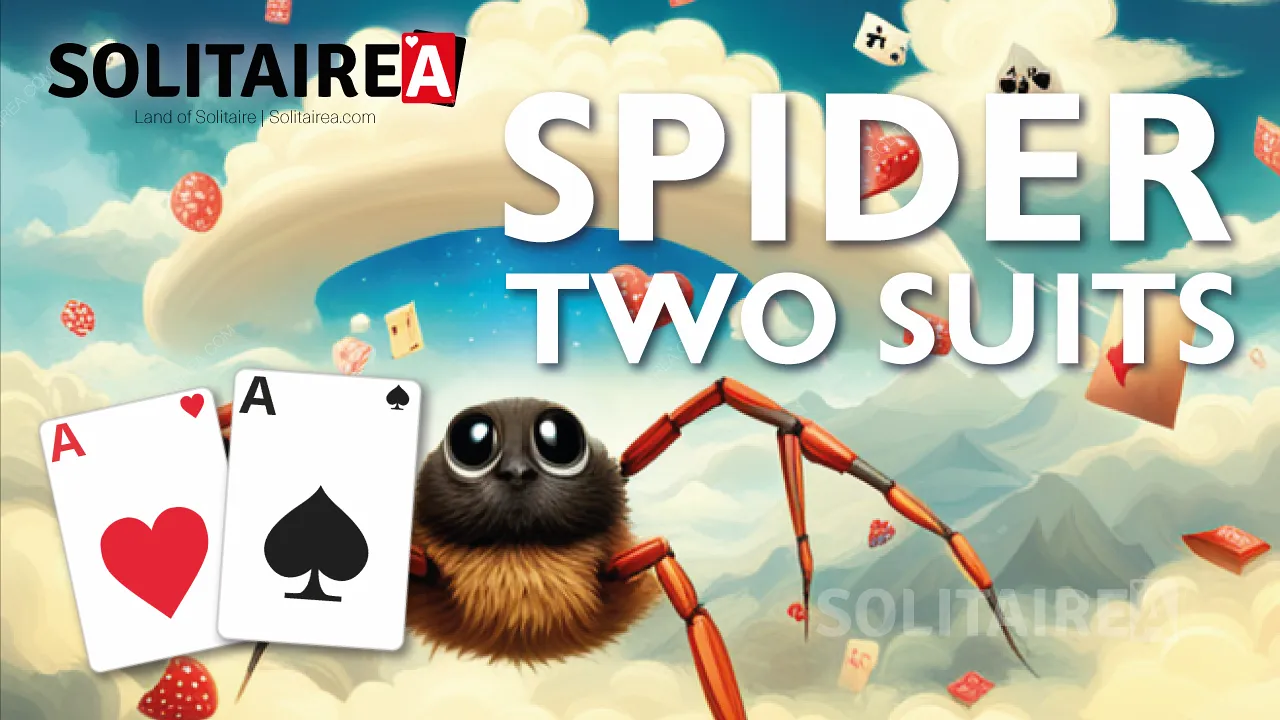 Maîtrisez Spider Solitaire 2 Suits et gagnez facilement.
