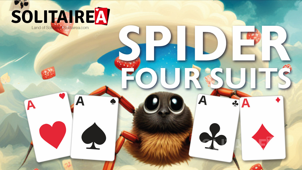Jouez à Spider Solitaire 4 couleurs, le jeu pour les joueurs expérimentés
